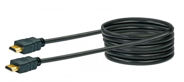 SCHWAIGER High-Speed-HDMI-Kabel mit Ethernet, 3 m, Schwarz