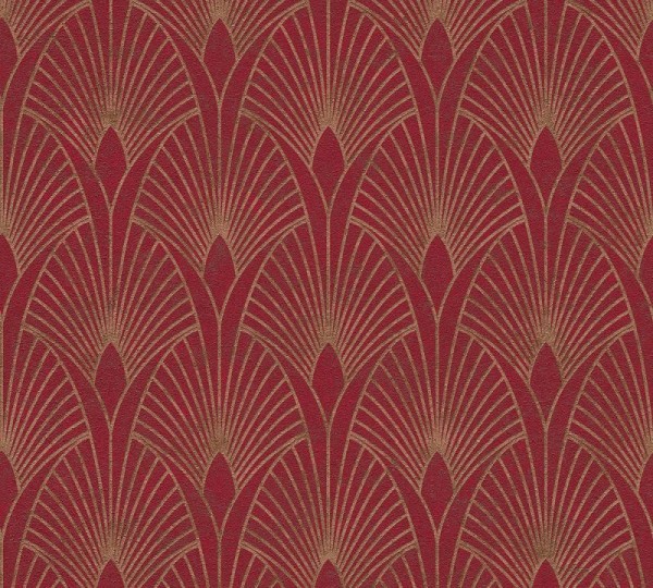 Livingwalls Vliestapete New Walls, 50's Glam Art Deco Rot 374274