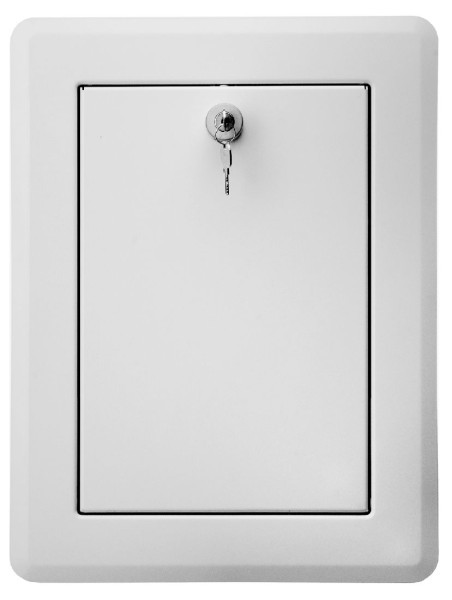 Upmann Schachtklappe Edelstahl gebürstet, 246 x 340 mm