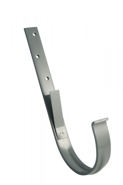 Marley Rinneneisen verzinkt und kunststoffbeschichtet, RG 125, Länge 440 mm, 30 x 4 mm, Grau