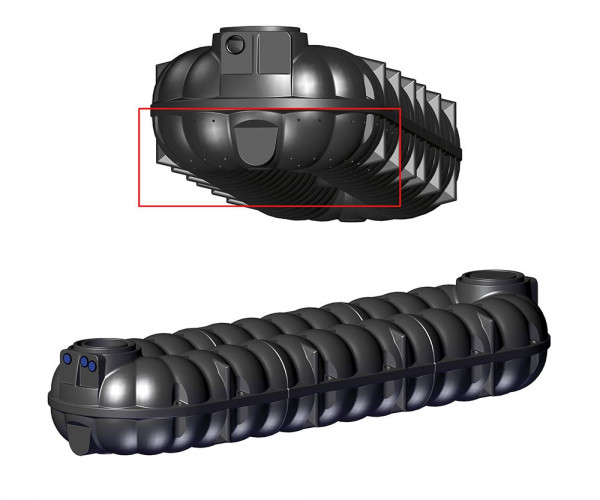 Rewatec NEOplus Flachtank Versickerungsrigole 15.000 L