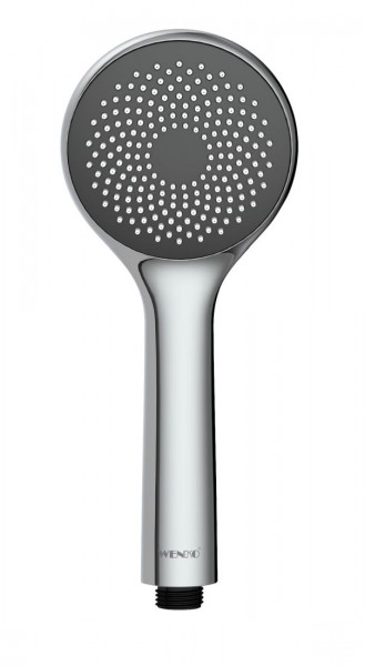 WENKO Duschkopf Watersaving Ø 9,6 cm Chrom mit Regenwasserstrahl