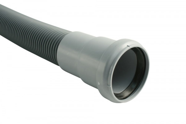 Marley HT-Flexschlauch DN 50, 1000 mm, flexibler Abwasserschlauch aus PP, schwer entflammbar