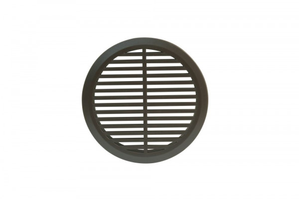 Marley Möbellüftung aus Kunststoff (4 Stück), Gittergröße Ø 50 mm, Einbaumaß Ø 45 mm, Braun