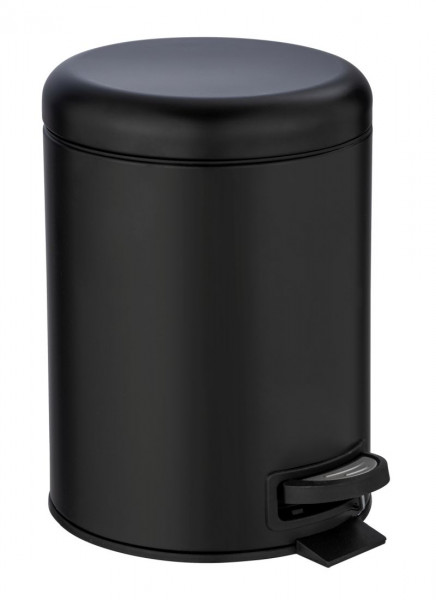 WENKO Kosmetik Treteimer Leman, Schwarz 5 Liter