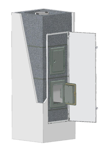 Upmann Designblende 329 x 450 mm sv/RAL9016