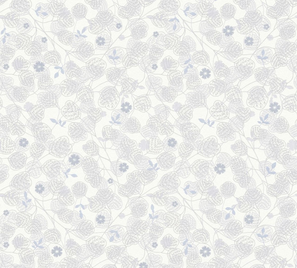 Livingwalls Vliestapete Metropolitan Stories Travel Styles Blumen Weiß matt leicht strukturiert