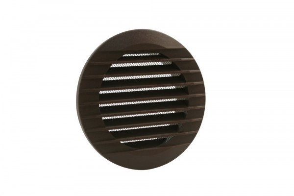 Marley Lüftungsgitter aus hochwertigem Kunststoff, für innen und außen, Ø 190 mm, Braun