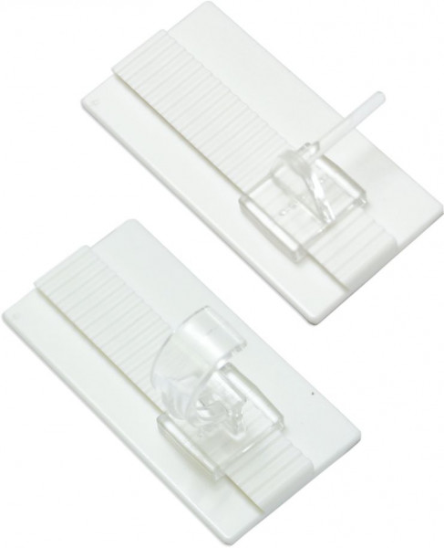 GARDINIA Klebehaken Universal für Vitragestangen/Caféhausstangen