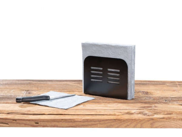 BLACK OUTDOOR KITCHEN by WENKO Serviettenhalter Baco schwarz