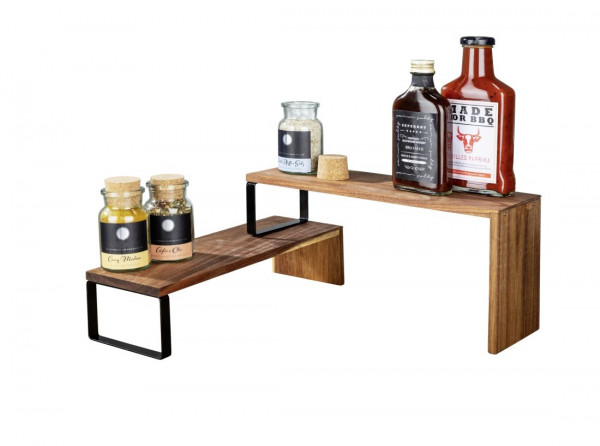 BLACK OUTDOOR KITCHEN by WENKO Küchenregal Vali Akazie FSC