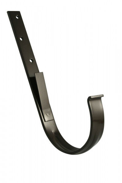 Marley Rinneneisen verzinkt und kunststoffbeschichtet, RG 125, Länge 440 mm, 30 x 4 mm, Braun