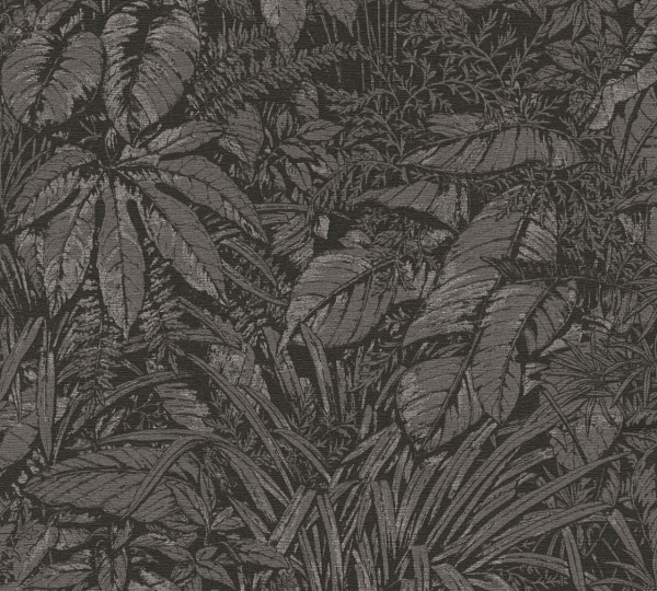 Livingwalls Vliestapete Smart Surfaces Natur Schwarz leicht glänzend leicht strukturiert