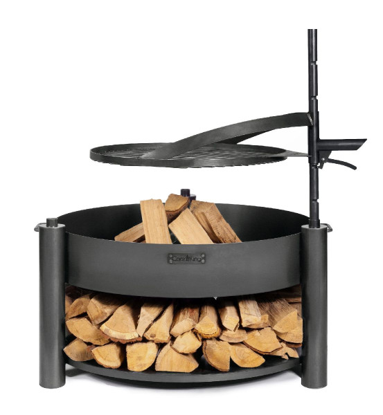 CookKing Feuerschale Montana X | Inkl. Holzlager & Zubehör