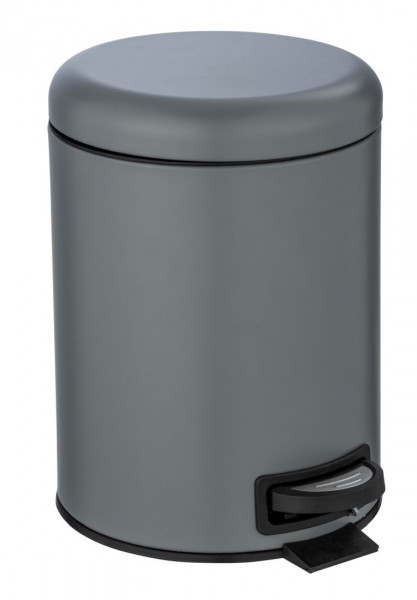 WENKO Kosmetik Treteimer Leman, Grau 5 Liter