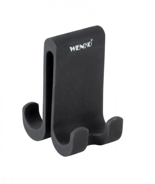 WENKO Silikon Doppel Duschhaken Verna Duo schwarz