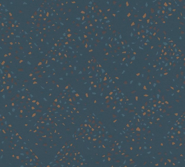 Livingwalls Vliestapete New Walls, 50's Glam Terrazzo Petrol 373941