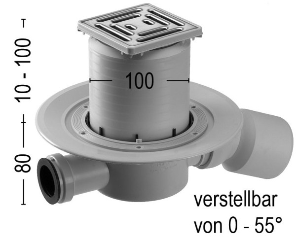 Upmann Badablauf DN 50/70 mm