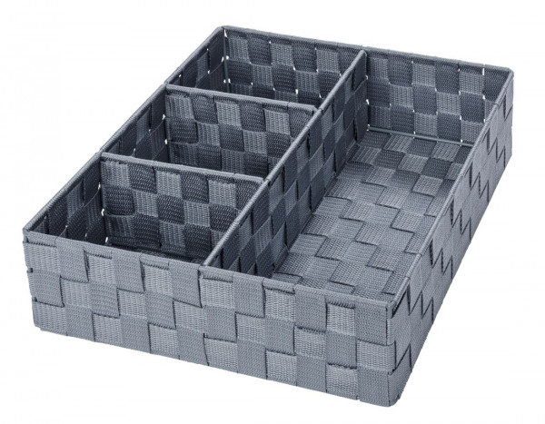 WENKO Badorganizer Adria 4 Aufteilungen, Grey