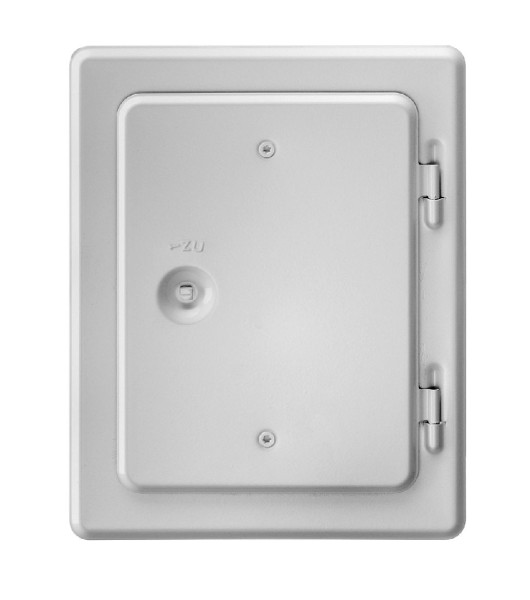 Upmann Kamintür K20/4 weiss 14 x 20 cm V2A