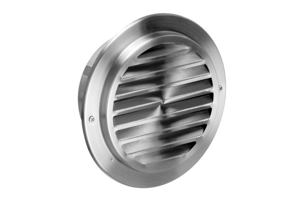 Upmann Lamellengitter DN125, V2A flach mit Fliegenschutz