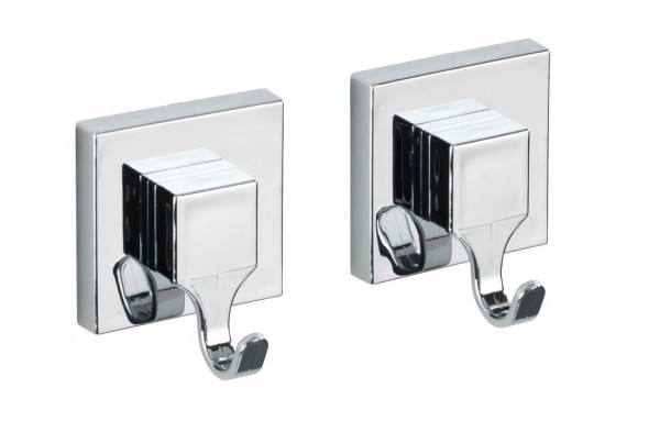WENKO Vacuum-Loc® Wandhaken Quadro, 2er Set