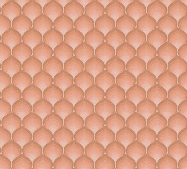 A.S. Création Vliestapete Kollektion: Retro Chic Stilwelt: Grafik Farbe: Orange Optik: matt Struktur