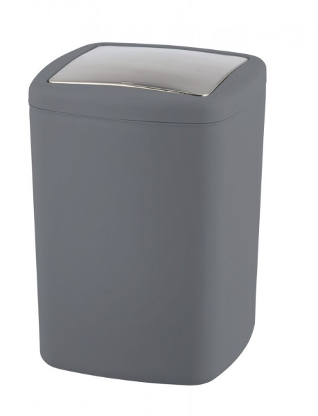 WENKO Schwingdeckeleimer Barcelona 8,5 Liter, Anthrazit
