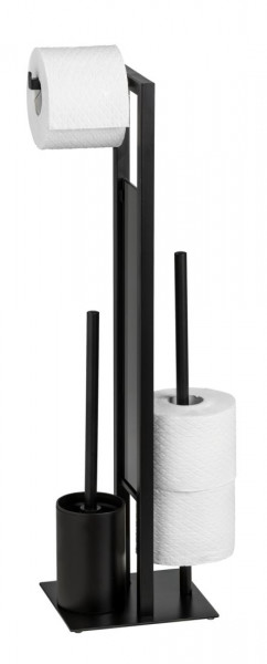 WENKO Stand WC-Garnitur Rivalta Schwarz