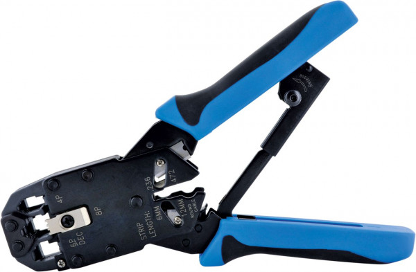 SCHWAIGER Universal-Crimpzange, Schwarz/Blau