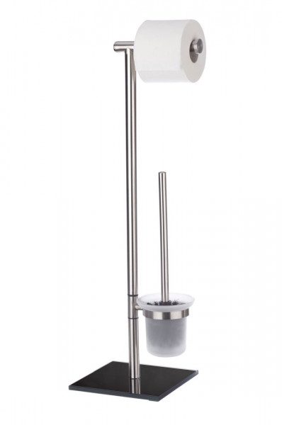 WENKO Edelstahl Stand WC-Garnitur Lima
