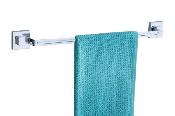 WENKO Vacuum-Loc® Edelstahl Badetuchstange Uno Quadro