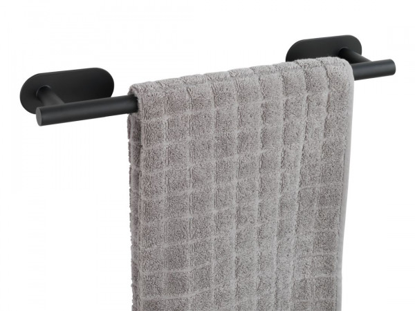 WENKO Turbo-Loc® Edelstahl Badetuchstange Uno 40 cm Orea Black matt