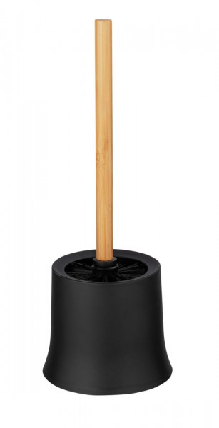 WENKO WC-Garnitur Basic Schwarz Bambus