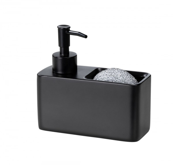 BLACK OUTDOOR KITCHEN by WENKO Spülmittelspender Resa, Schwarz