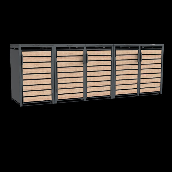 Westmann Mülltonnenbox Lacina | 5x 240 L