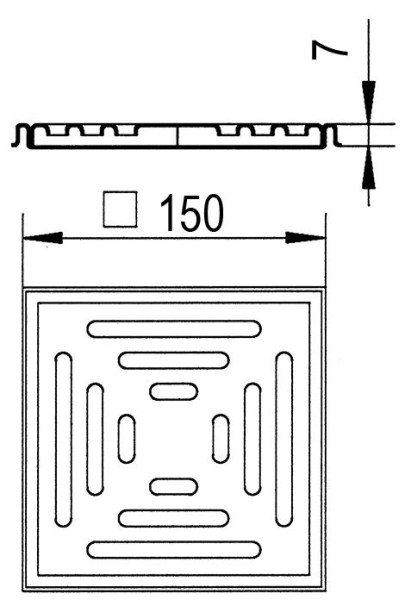 Upmann Renovierungsrahmen 15 x 15 cm