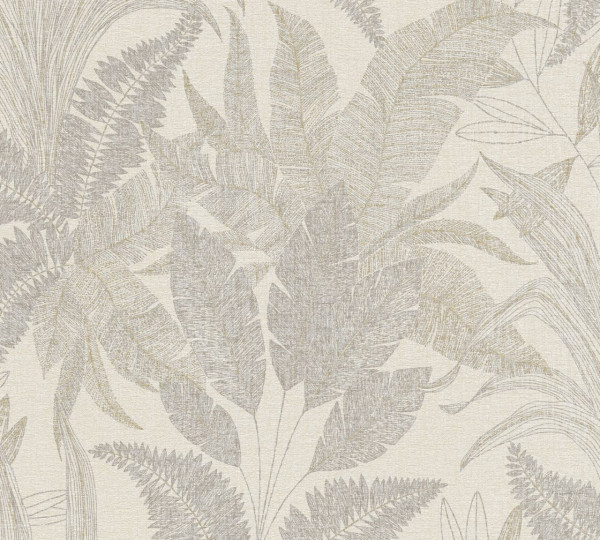 Livingwalls Vliestapete Stories of Life Blumen Beige matt leicht strukturiert