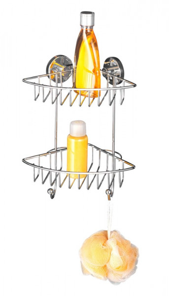 WENKO Vacuum-Loc® Eckregal Bari 2 Etagen