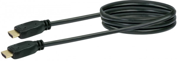SCHWAIGER High-Speed-HDMI-Kabel mit Ethernet, 1,3 m, Schwarz