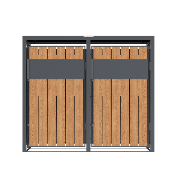 Westmann Mülltonnenbox Varius 2 | 2 x 240L