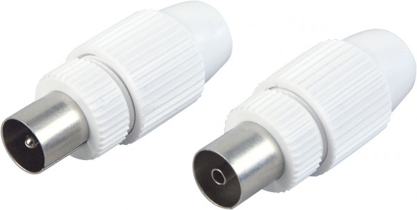 SCHWAIGER IEC Stecker Set, Weiß