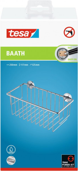 tesa® baath plus Ablagekorb viereckig