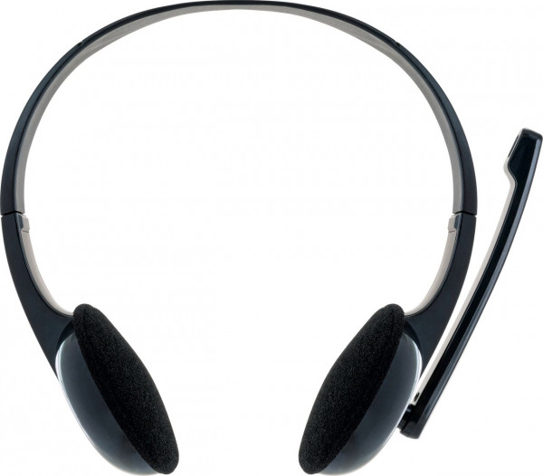 SCHWAIGER PC Headset, 1,7 m, Schwarz/Hellgrau