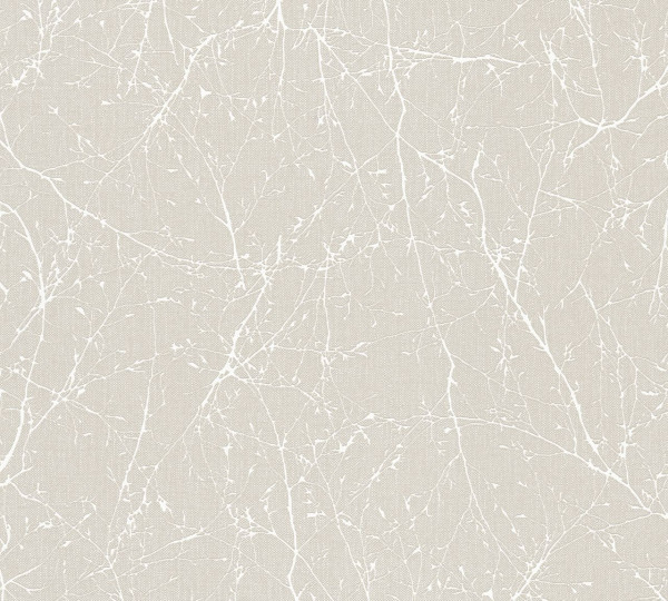 A.S. Création Vliestapete Terra Blumen Beige Muster schimmernd, Hintergrund matt strukturiert